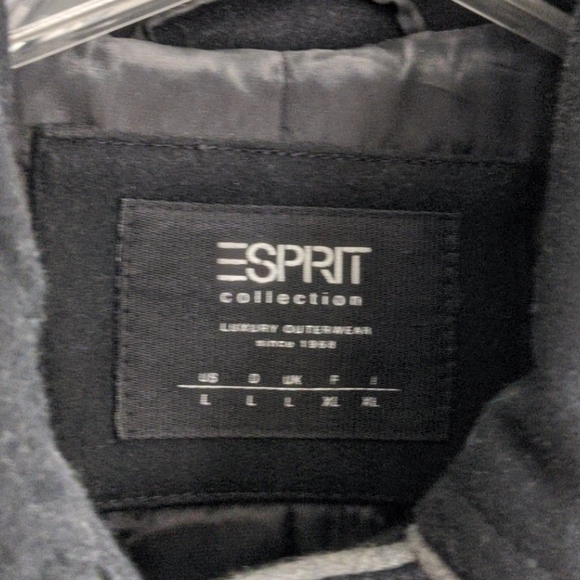 Esprit Collection Double-Breasted Wool Coat - Picture 2 of 7